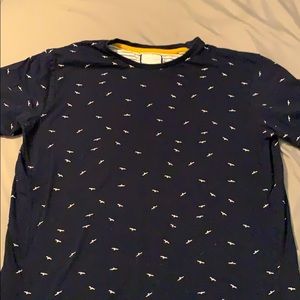 Denim & Flower Navy T Shirt